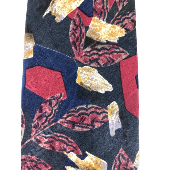417 by Van Heusen 100% Silk Mens Tie Necktie Multicolor Vintage - Picture 2 of 6